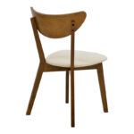 Καρέκλα Canon pakoworld καρυδί rubberwood εκρού ύφασμα 43x52x83,5εκ - Image 2