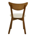 Καρέκλα Canon pakoworld καρυδί rubberwood εκρού ύφασμα 43x52x83,5εκ - Image 5