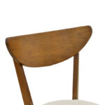 Καρέκλα Canon pakoworld καρυδί rubberwood εκρού ύφασμα 43x52x83,5εκ - Image 6