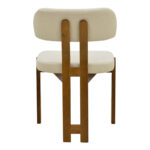 Καρέκλα Genoa pakoworld καρυδί rubberwood και εκρού ύφασμα 50x43x82εκ - Image 5