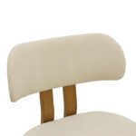 Καρέκλα Genoa pakoworld καρυδί rubberwood και εκρού ύφασμα 50x43x82εκ - Image 6