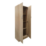Ντουλάπα δίφυλλη Athos pakoworld σε sonoma απόχρωση 60x42x180εκ - Image 3