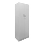Ντουλάπα δίφυλλη Athos pakoworld σε λευκή απόχρωση 60x42x180εκ - Image 2