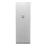 Ντουλάπα δίφυλλη Athos pakoworld σε λευκή απόχρωση 60x42x180εκ - Image 5