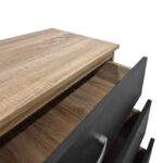 Συρταριέρα Athos pakoworld σε sonoma-ανθρακί απόχρωση 80x40x79εκ - Image 5