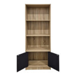 Βιβλιοθήκη Tekaro pakoworld sonoma-ανθρακί 60x29x166εκ - Image 3