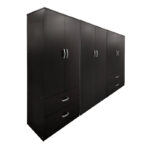 Ντουλάπα εξάφυλλη Athos pakoworld wenge 240x42x180εκ - Image 2