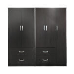 Ντουλάπα πεντάφυλλη Athos pakoworld wenge 170x42x180εκ - Image 3