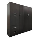 Ντουλάπα πεντάφυλλη Athos Ι pakoworld wenge 170x42x180εκ - Image 2