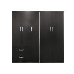 Ντουλάπα πεντάφυλλη Athos Ι pakoworld wenge 170x42x180εκ - Image 3