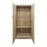 Ντουλάπα εξάφυλλη με πατάρι Athos I pakoworld sonoma 240x42x240εκ - Image 5