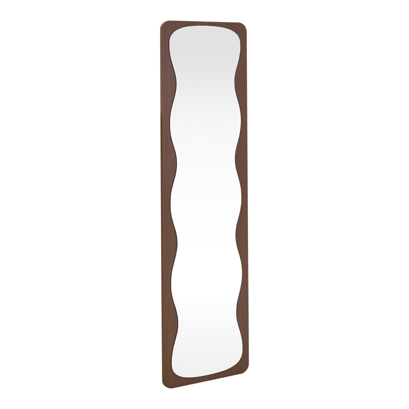 384-000022 Καθρέπτης Jenia pakoworld mdf καρυδί 40x40x160εκ - Image 1