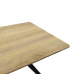 Τραπέζι Ezali pakoworld sonoma mdf με μαύρα μεταλλικά πόδια 140x80x75εκ - Image 5