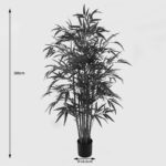 Διακοσμητικό φυτό σε γλάστρα Rhapis Palm Inart πράσινο Φ80x180εκ - Image 4
