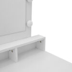 Τουαλέτα κρεβατοκάμαρας Virna pakoworld με led λευκό 80x40x145εκ - Image 6