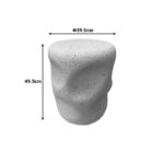 Βοηθητικό τραπέζι Ardin pakoworld MGO λευκό Φ39.5x49.5εκ - Image 3