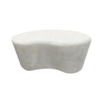 Τραπέζι σαλονιού Fedris pakoworld mdf λευκό 80x70x34εκ - Image 3