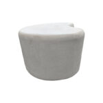 Τραπέζι σαλονιού Fedris pakoworld mdf λευκό 80x70x34εκ - Image 4