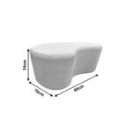 Τραπέζι σαλονιού Fedris pakoworld mdf λευκό 80x70x34εκ - Image 5