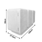 Μπουφές Kooldio pakoworld mdf λευκό 120x37.5x69εκ - Image 6