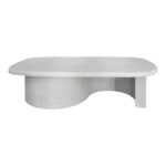 Τραπέζι σαλονιού Verven pakoworld mdf λευκό 120x60x32εκ - Image 3