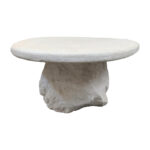 Τραπέζι σαλονιού Zinol pakoworld mdf-polyresin λευκό 105x62x32εκ - Image 4