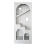 Βιβλιοθήκη-ραφιέρα Boolten pakoworld mdf λευκό 80x38x190εκ - Image 3
