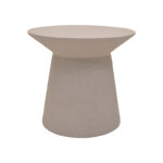 Τραπέζι σαλονιού Peble pakoworld MGO cappuccino Φ55x50εκ - Image 2
