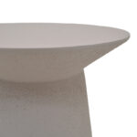 Τραπέζι σαλονιού Peble pakoworld MGO cappuccino Φ55x50εκ - Image 3