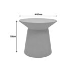 Τραπέζι σαλονιού Peble pakoworld MGO cappuccino Φ55x50εκ - Image 4