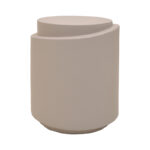 Βοηθητικό τραπέζι Fortox pakoworld MGO cappuccino Φ40x49.5εκ - Image 2