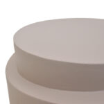 Βοηθητικό τραπέζι Fortox pakoworld MGO cappuccino Φ40x49.5εκ - Image 4