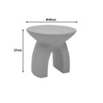 Βοηθητικό τραπέζι Siale pakoworld μόκα MGO Φ40x37εκ - Image 5