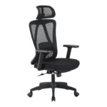 Καρέκλα γραφείου διευθυντή Magida pakoworld mesh μαύρο 58.5x66x115-125εκ - Image 2