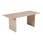 Τραπέζι Releno pakoworld sintered stone σε όψη τραβερτίνας 180x90x75εκ - Image 2