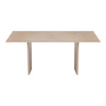 Τραπέζι Releno pakoworld sintered stone σε όψη τραβερτίνας 180x90x75εκ - Image 3